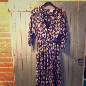 Anthropologie dress!  Long, flows at the bottom.